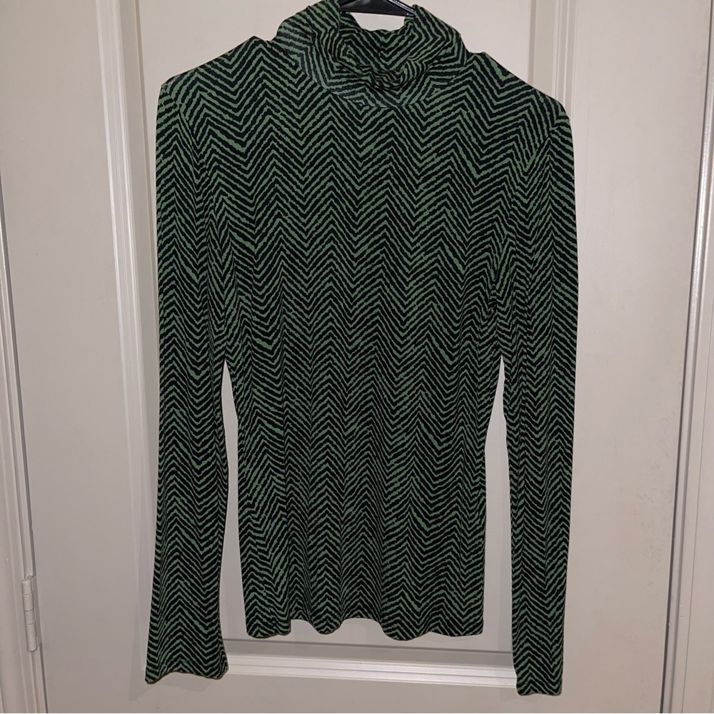 BOSS by Hugo Boss long sleeve Emerie turtleneck - green/black